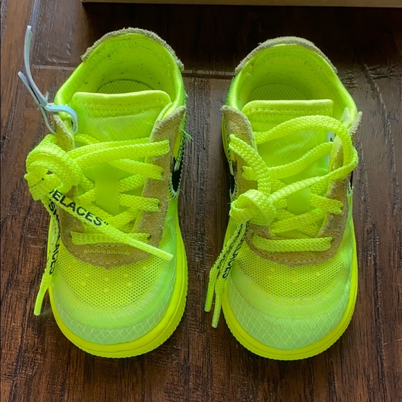 The 10: Nike Air Force 1 TD) size 6c AF1 Off-White - Picture 3 of 8